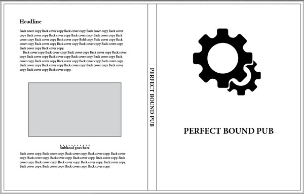 InDesign bound cover template