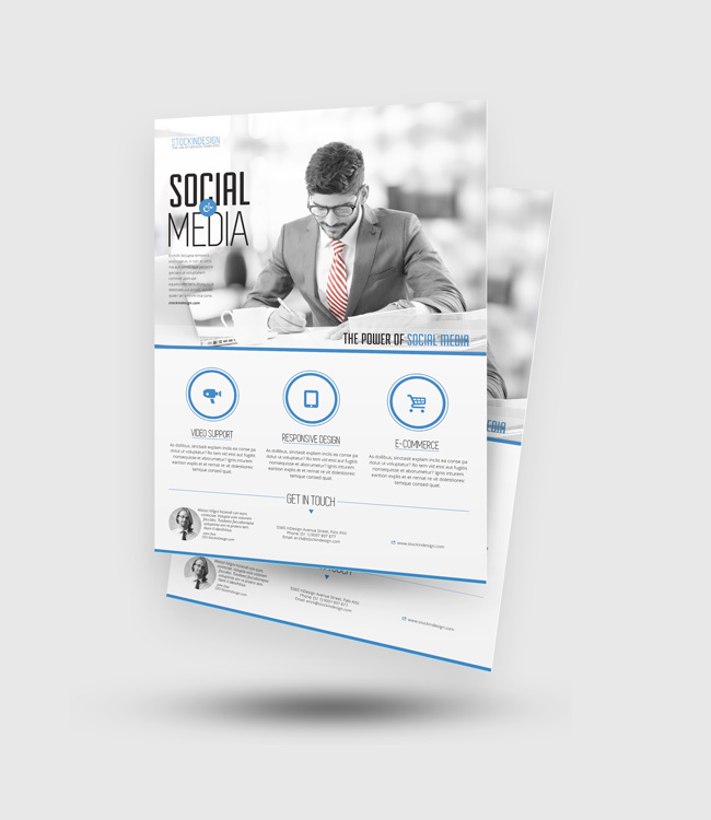 InDesign flyer template alternate