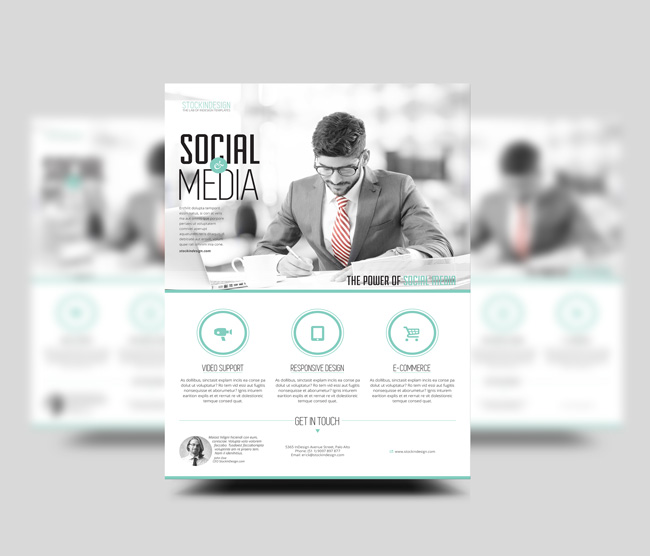 InDesign flyer template alternate