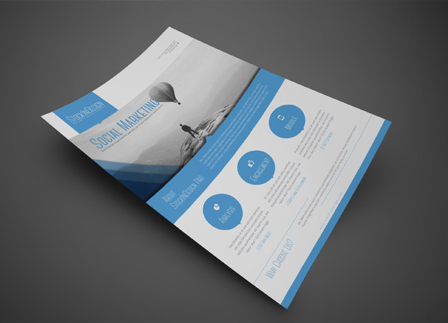 InDesign corporate flyer template