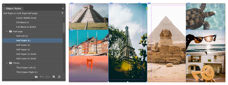 Object styles half right