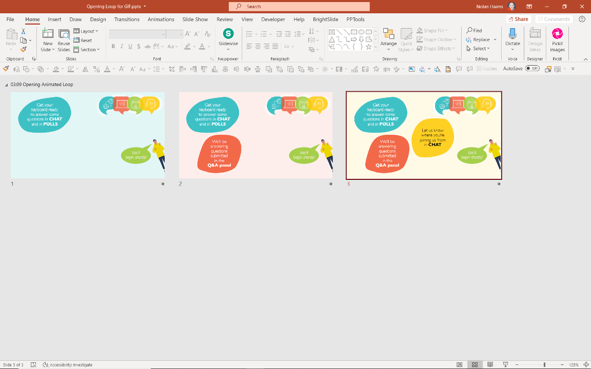 Create animated GIFs using PowerPoint