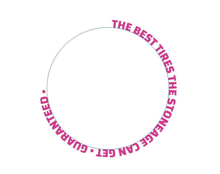 photoshop type text in a circle