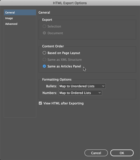 Exporting Graphics From InDesign