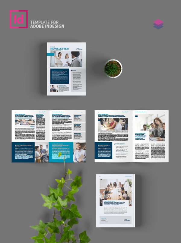 Newsletter Layout On Indesign InDesign Template: Newsletter