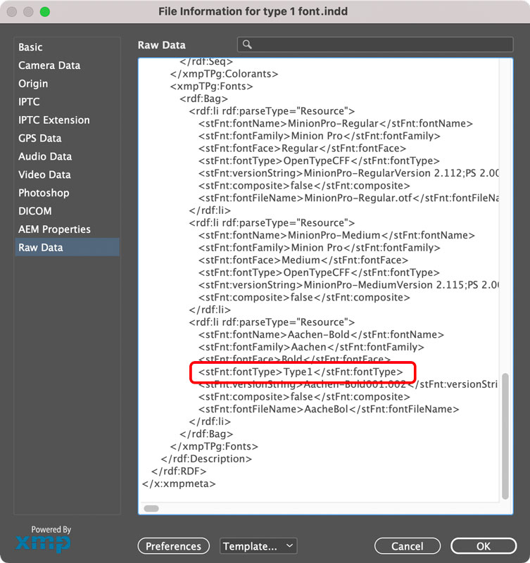 How to Tell Which Files Use Type 1 PostScript Fonts