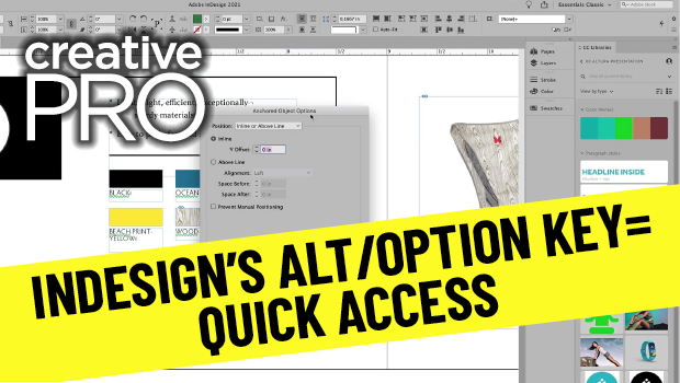 Indesign How To Get Quick Access To Panels And Options Creativepro Network