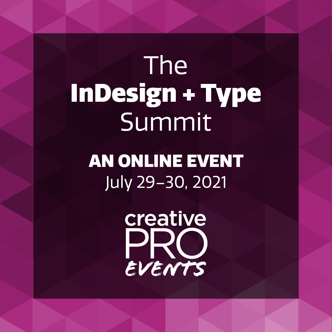 The InDesign + Type Summit 1080x1080