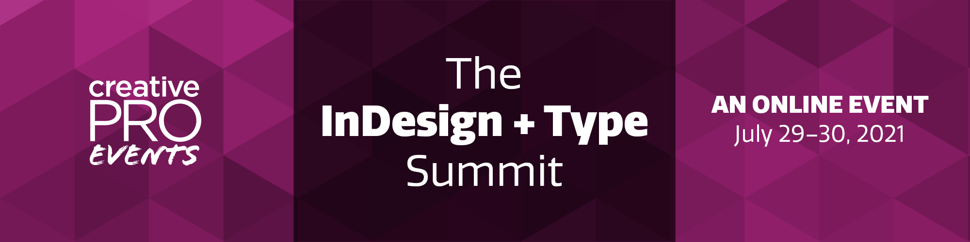 The InDesign + Type Summit 2000x500