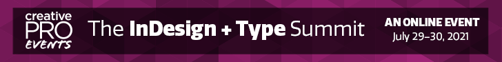 The InDesign + Type Summit 728X90