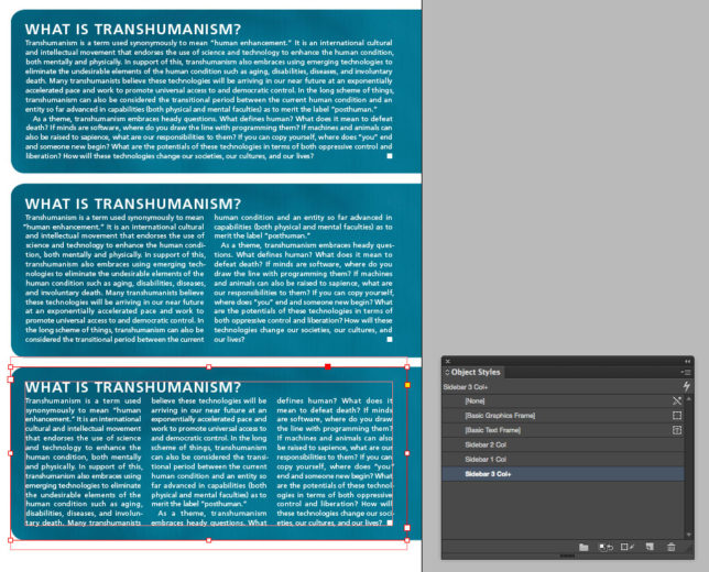 Timeless Treasures in InDesign