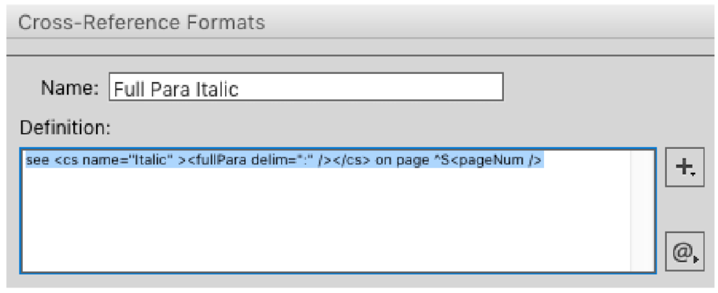 Getting the Most Out Of Cross-References