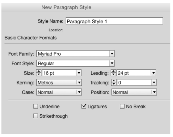 Character Indesign InDesign 101: Character Styles