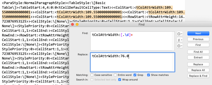 taggedtables2.png searching for columns in tagged text