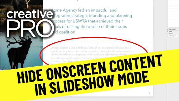 PowerPoint How-To: Hide Onscreen Content in Slideshow Mode ...