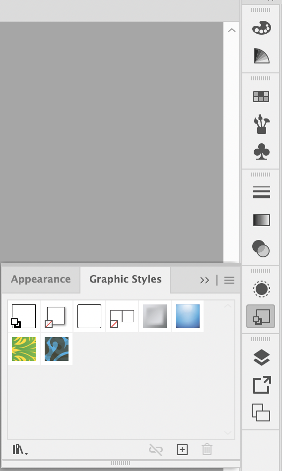 Illustrator Graphic Styles panel