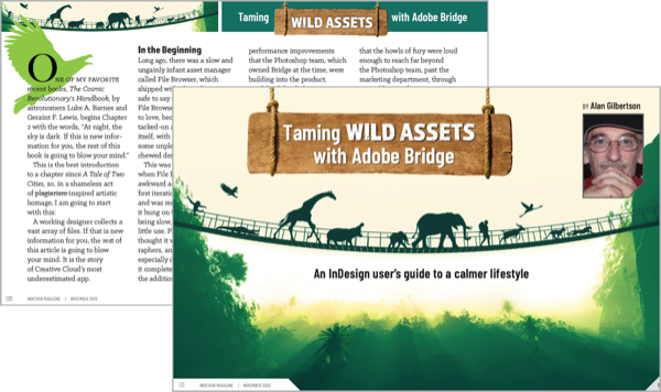Page thumbnails from "Taming Wild Assets with Adobe Bridge"