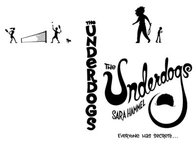 Line art of various elements on book cover