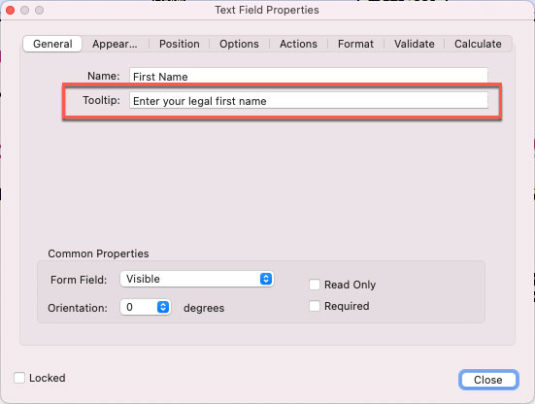 Creating Accessible PDF Forms