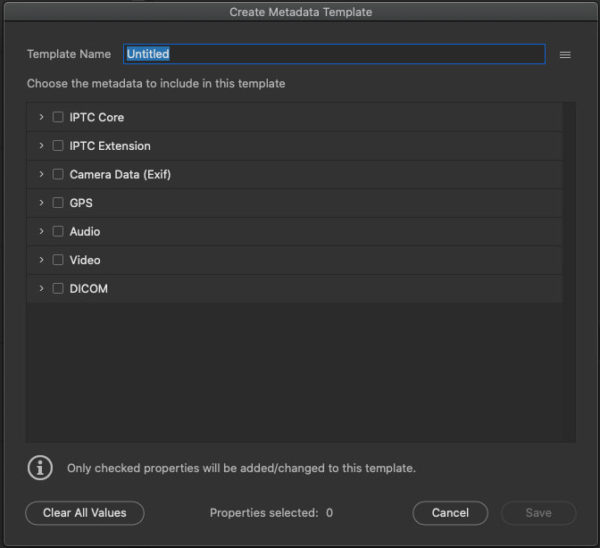 Program Metadata Templates Mastering Metadata