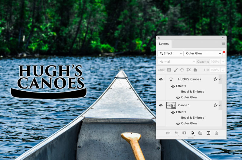 Photoshop filter layer style