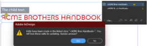 Linking & Syncing Content in InDesign
