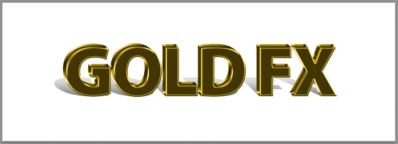 Gold FX photoshop template