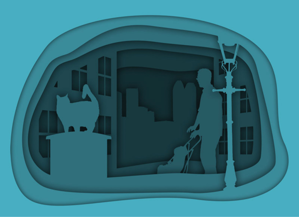 Figures in illustration in figures 4-12 with a range of grey tones applied.