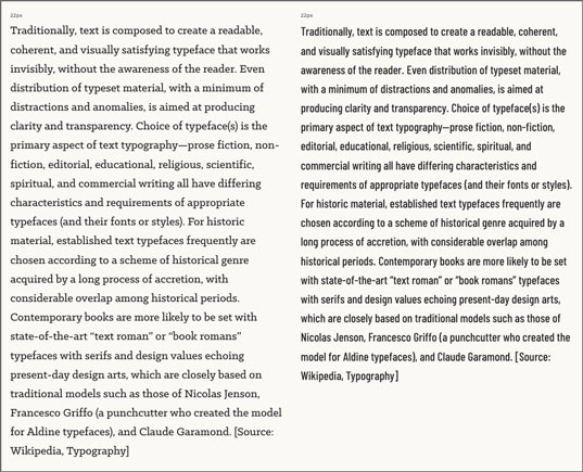FontDrop shows you the same text in two fonts side by side so you can compare and contrast.
