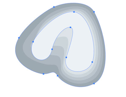Your first attempt at blending may not look right. In this example, the two paths have the same number of anchor points, but those points aren’t all in corresponding positions. Fortunately, you can solve this without too much trouble.