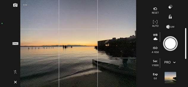 Lightroom for mobile’s Camera mode