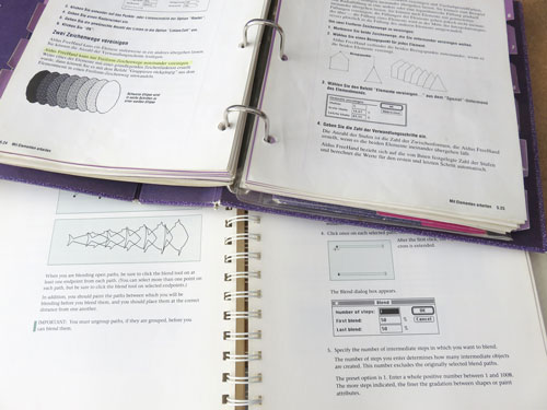 Illustrator 88 and FreeHand 2 manuals