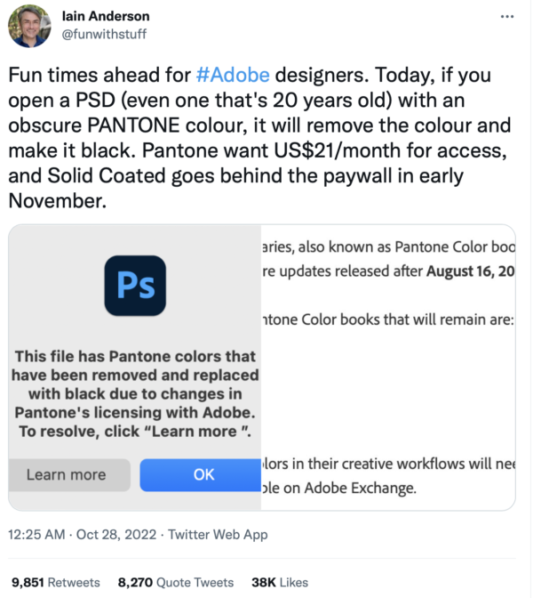 How to update the Pantone Colour Book Swatches in Adobe Illustrator,  Photoshop and InDesign 