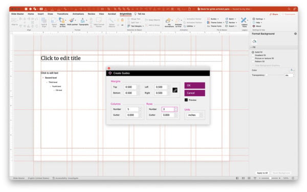 Setting Up a Design Grid in PowerPoint