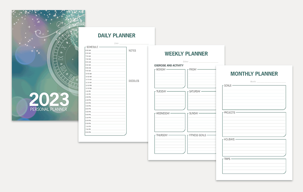2023 InDesign personal planner template