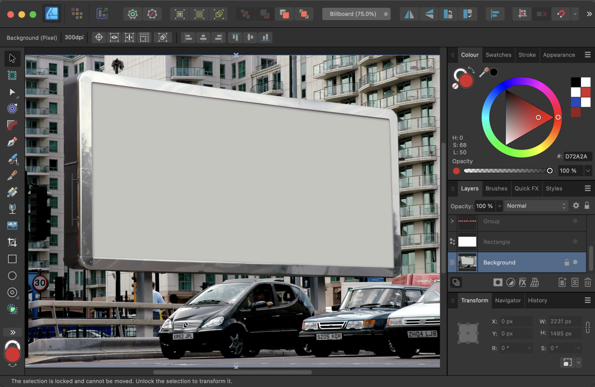 Warping Artwork in Affinity Designer