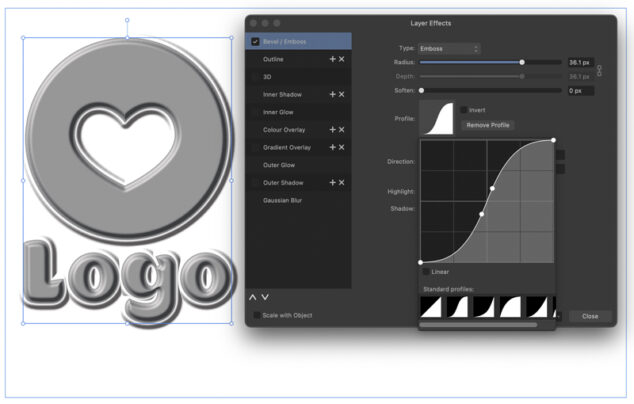 Using Quick FX in Affinity Designer