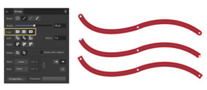 Working with Strokes in Affinity Designer