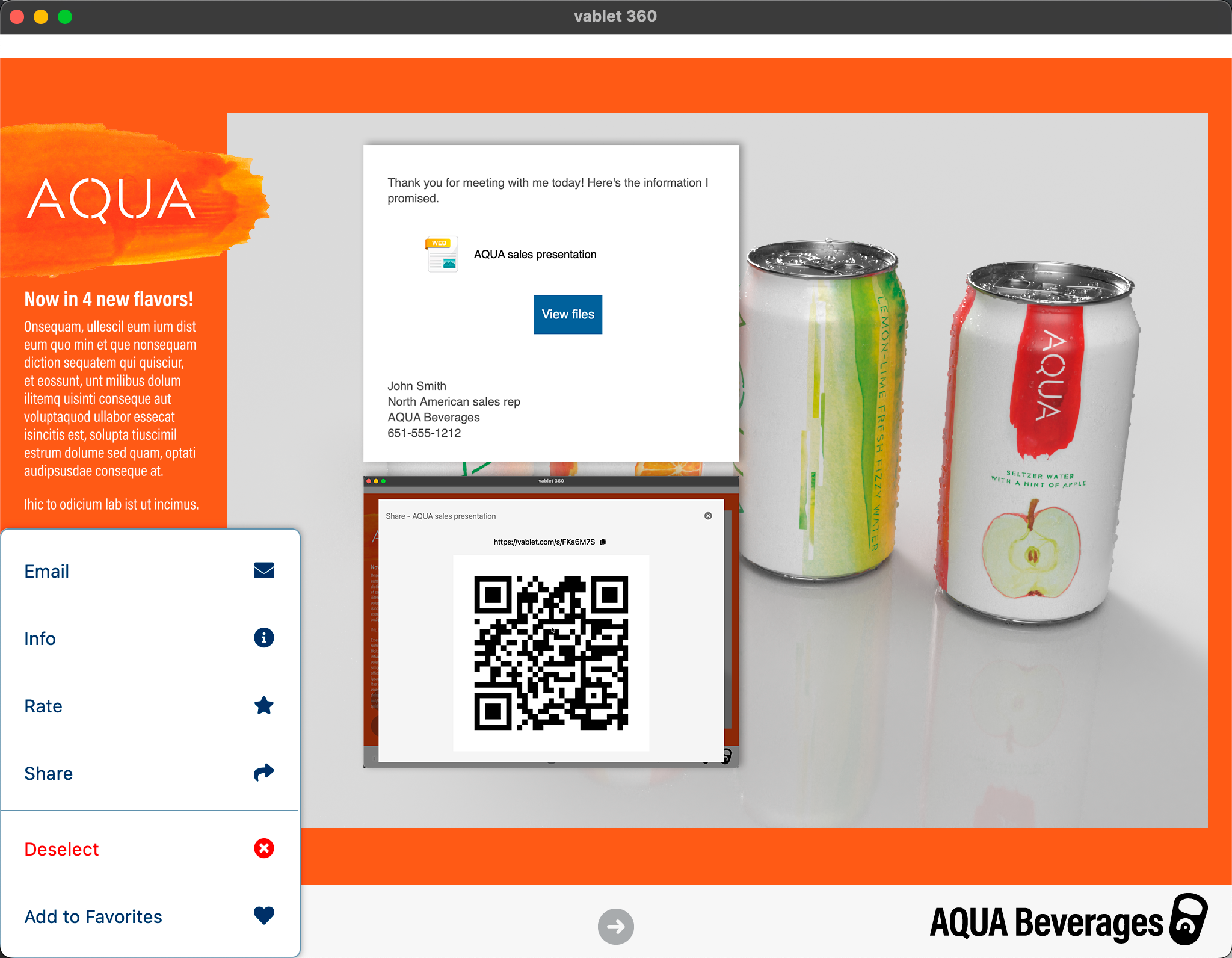 vablet QR code generator