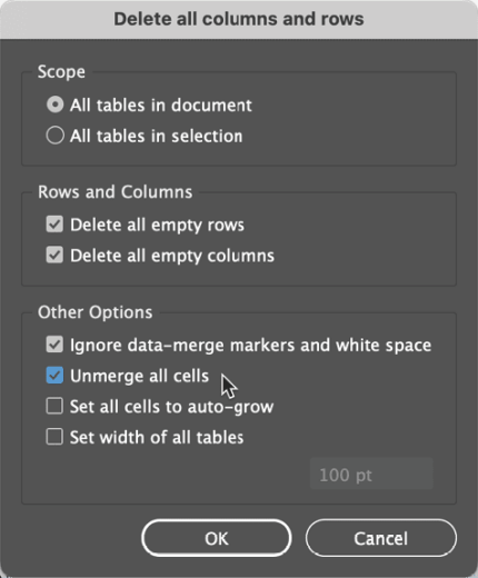 Indesign Rows InReview: Table Tools for InDesign