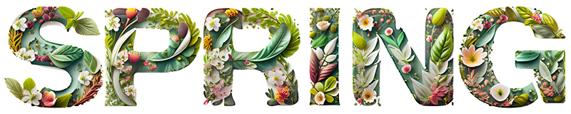 Figure 10. Spring, rendered as spring flowers 