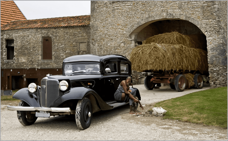 Figure 21. The added hay wagon