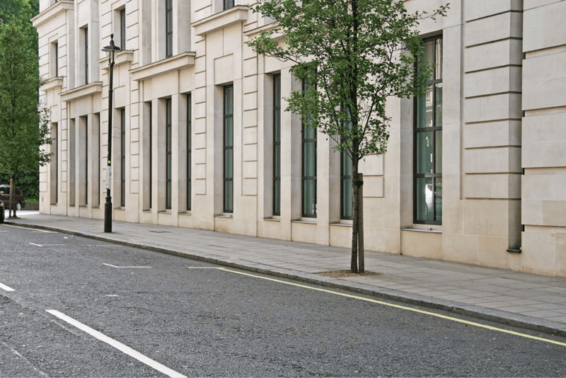 Figure 31. The empty street scene