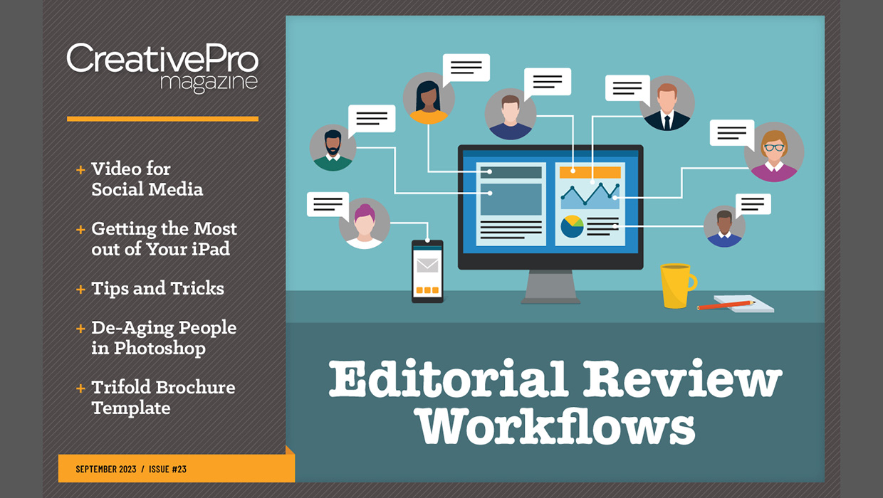 Cover of CreativePro Magazine issue 23: Editorial Review Workflows