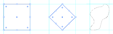 Figure 4. Using any shape in any application, GuideGuide will create guides to the bounds of the shape.