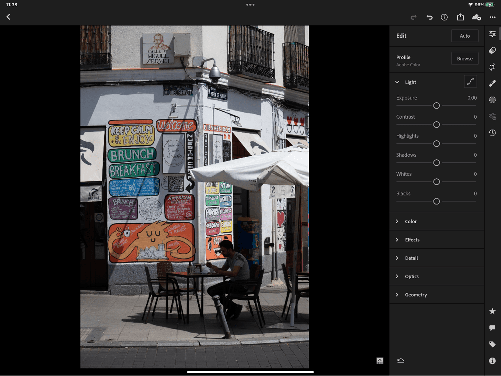 Figure 8. You can seamlessly move your work from Photoshop to Lightroom for mobile, an iPad workflow that’s analogous to the way many work on the desktop.