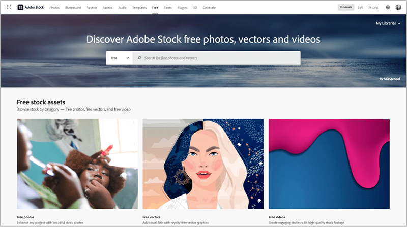 Figure 17. More free stock assets than you can imagine are available.