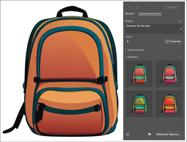 Figure 8. Generative Recolor produces colorways faster than you can.