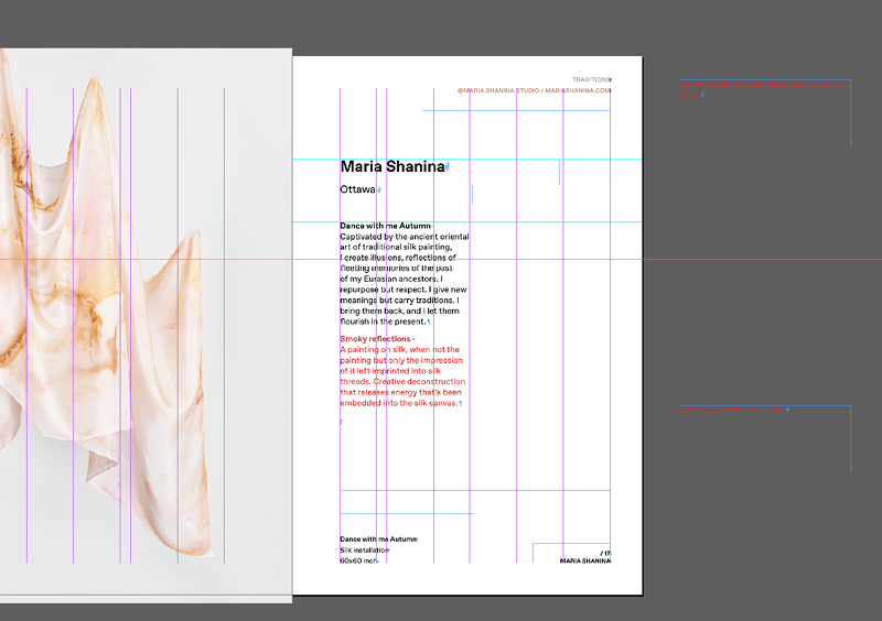 Figure 15. Poirier and Bédard collaborate on the design process, sometimes leaving notes for each other on the pasteboard.