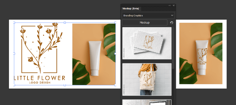 Figure 6. Mockup allows you to generate a mock-up product images very quickly.
